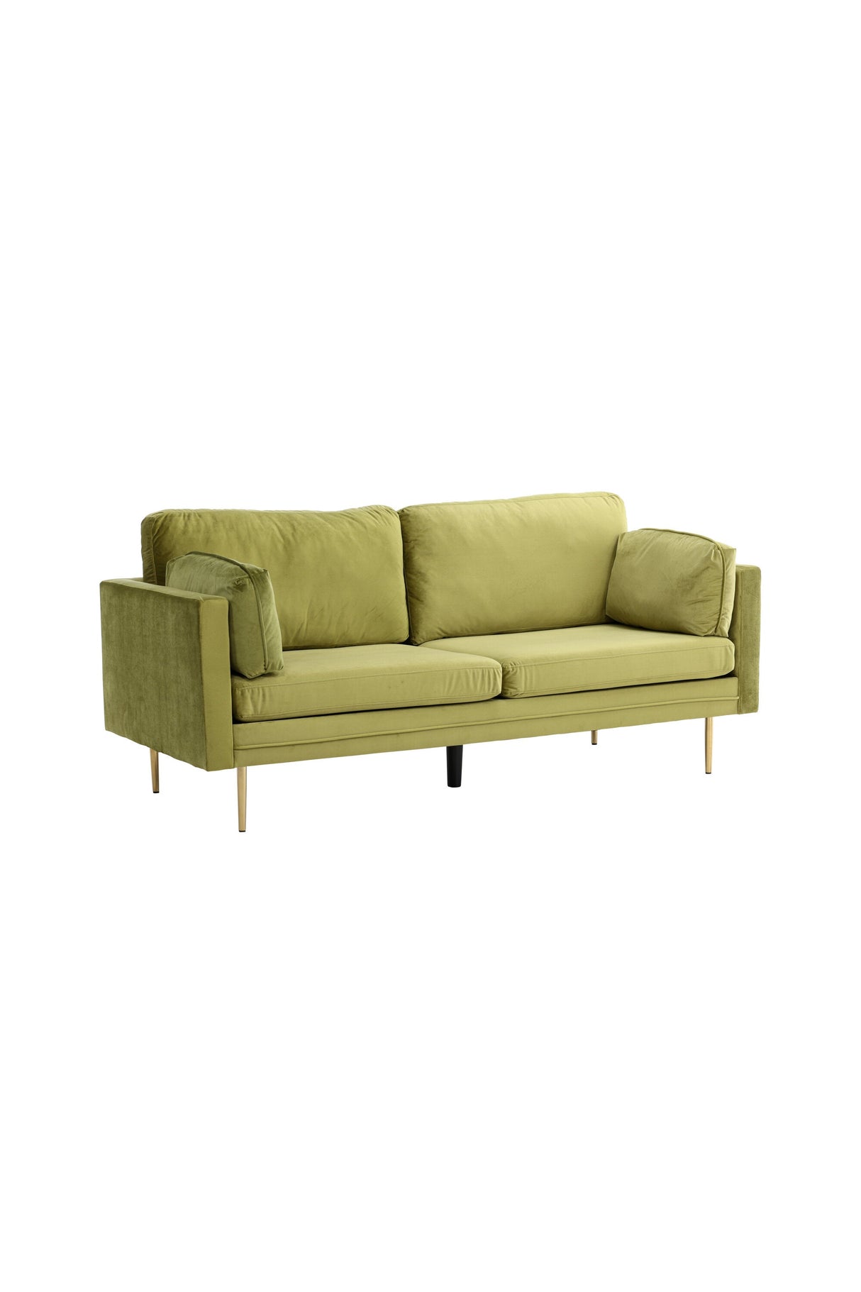 Boom 3 - Sitzer Sofa - grün/Polyester - Samt - 3 - Sitzer Sofas - ALVAHOME