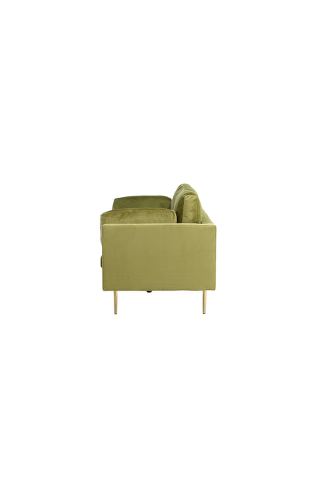 Boom 3 - Sitzer Sofa - grün/Polyester - Samt - 3 - Sitzer Sofas - ALVAHOME