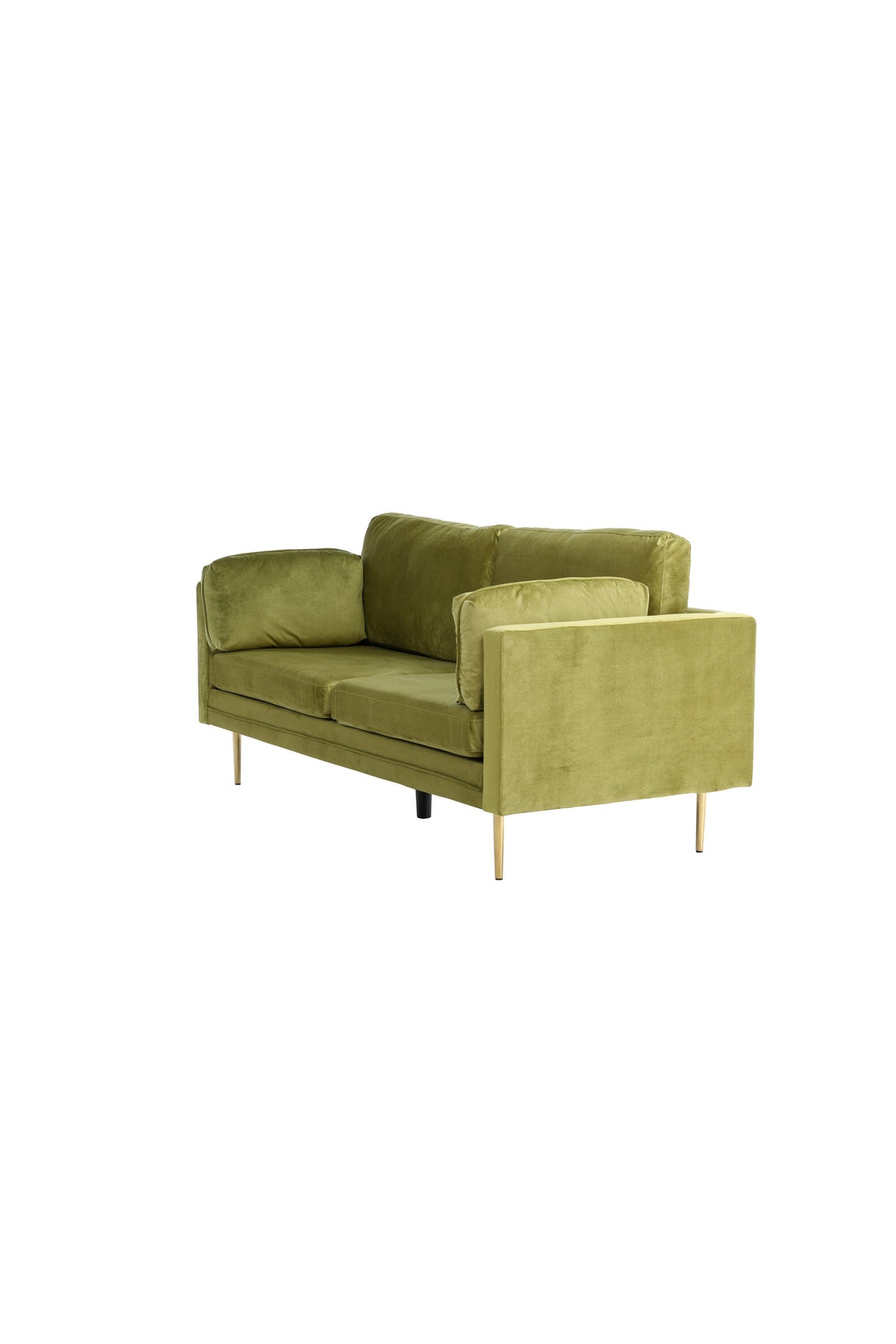 Boom 3 - Sitzer Sofa - grün/Polyester - Samt - 3 - Sitzer Sofas - ALVAHOME