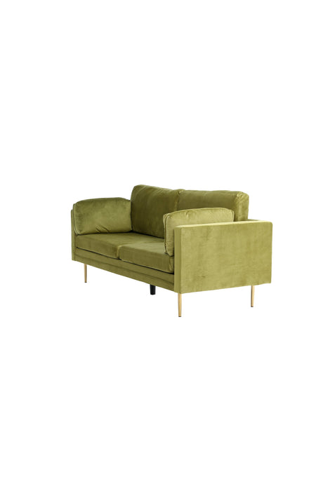 Boom 3 - Sitzer Sofa - grün/Polyester - Samt - 3 - Sitzer Sofas - ALVAHOME