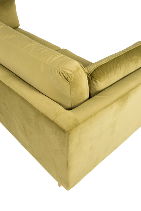 Boom 3 - Sitzer Sofa - grün/Polyester - Samt - 3 - Sitzer Sofas - ALVAHOME