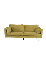 Boom 3 - Sitzer Sofa - grün/Polyester - Samt - 3 - Sitzer Sofas - ALVAHOME
