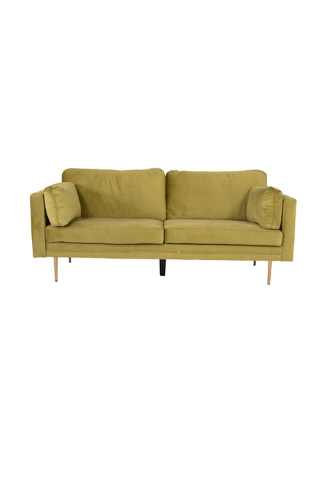 Boom 3 - Sitzer Sofa - grün/Polyester - Samt - 3 - Sitzer Sofas - ALVAHOME