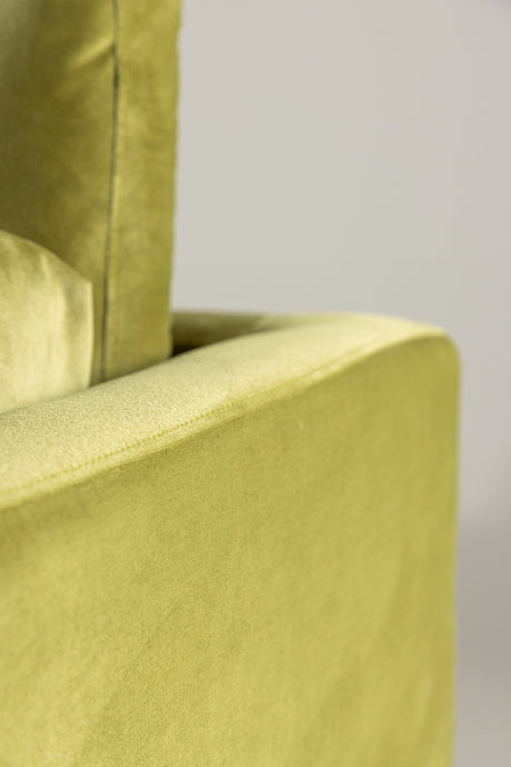 Boom 3 - Sitzer Sofa - grün/Polyester - Samt - 3 - Sitzer Sofas - ALVAHOME