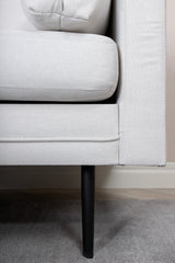 Boom 3 - Sitzer Sofa - hellbeige/Polyester - 3 - Sitzer Sofas - ALVAHOME
