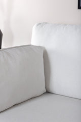 Boom 3 - Sitzer Sofa - hellbeige/Polyester - 3 - Sitzer Sofas - ALVAHOME