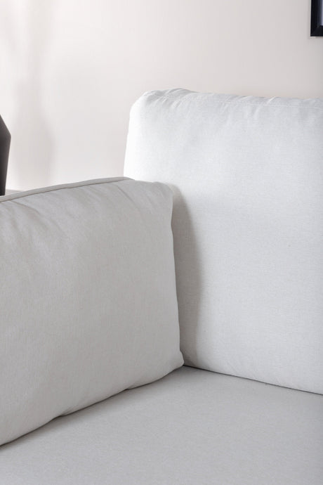 Boom 3 - Sitzer Sofa - hellbeige/Polyester - 3 - Sitzer Sofas - ALVAHOME