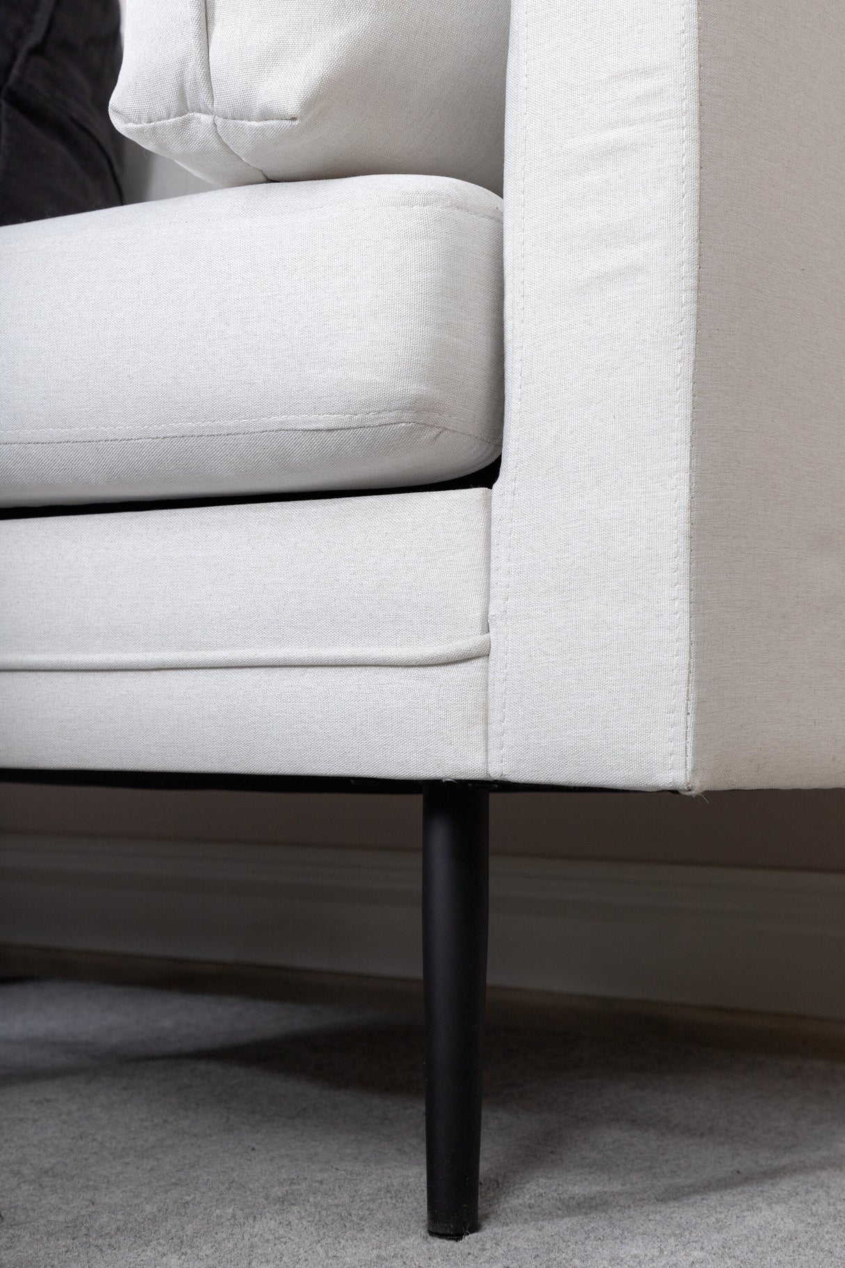 Boom 3 - Sitzer Sofa - hellbeige/Polyester - 3 - Sitzer Sofas - ALVAHOME