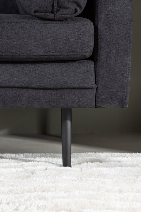 Boom 3 - Sitzer Sofa - schwarz/Polyester - Leinen - 3 - Sitzer Sofas - ALVAHOME