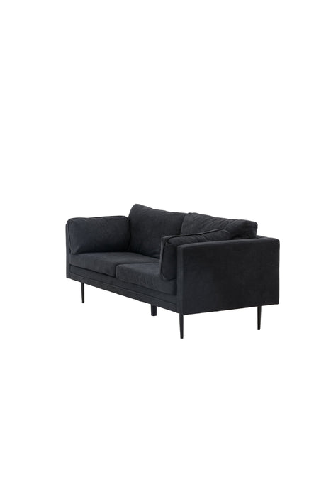 Boom 3 - Sitzer Sofa - schwarz/Polyester - Leinen - 3 - Sitzer Sofas - ALVAHOME