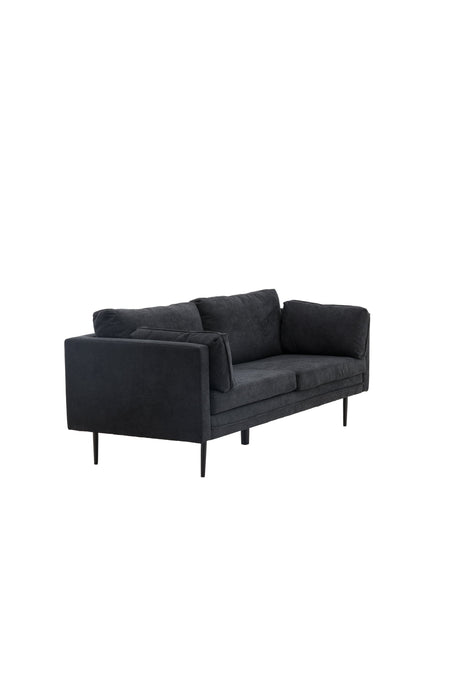 Boom 3 - Sitzer Sofa - schwarz/Polyester - Leinen - 3 - Sitzer Sofas - ALVAHOME