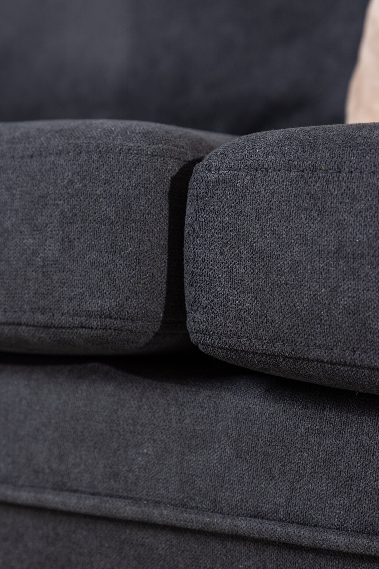 Boom 3 - Sitzer Sofa - schwarz/Polyester - Leinen - 3 - Sitzer Sofas - ALVAHOME