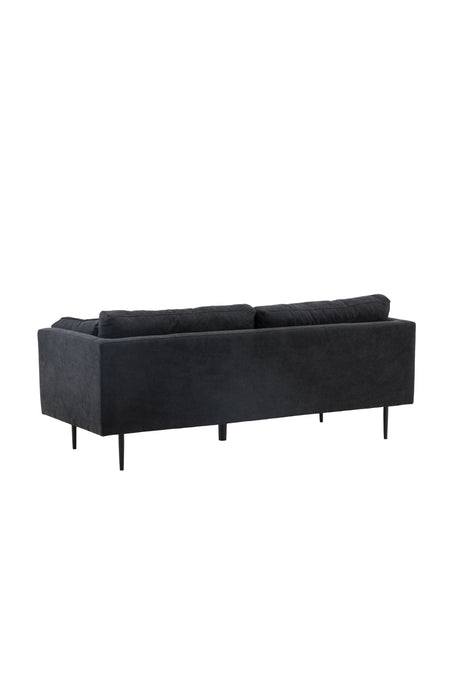 Boom 3 - Sitzer Sofa - schwarz/Polyester - Leinen - 3 - Sitzer Sofas - ALVAHOME