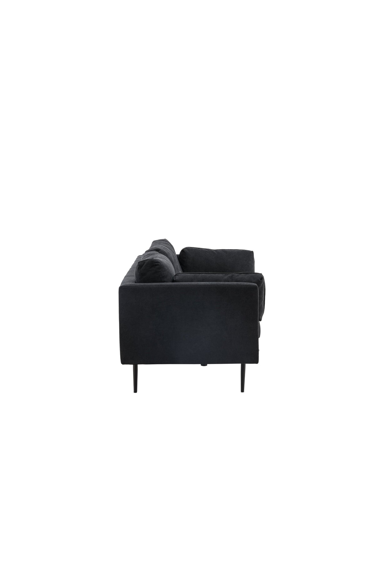 Boom 3 - Sitzer Sofa - schwarz/Polyester - Leinen - 3 - Sitzer Sofas - ALVAHOME