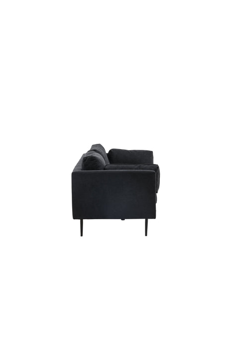 Boom 3 - Sitzer Sofa - schwarz/Polyester - Leinen - 3 - Sitzer Sofas - ALVAHOME
