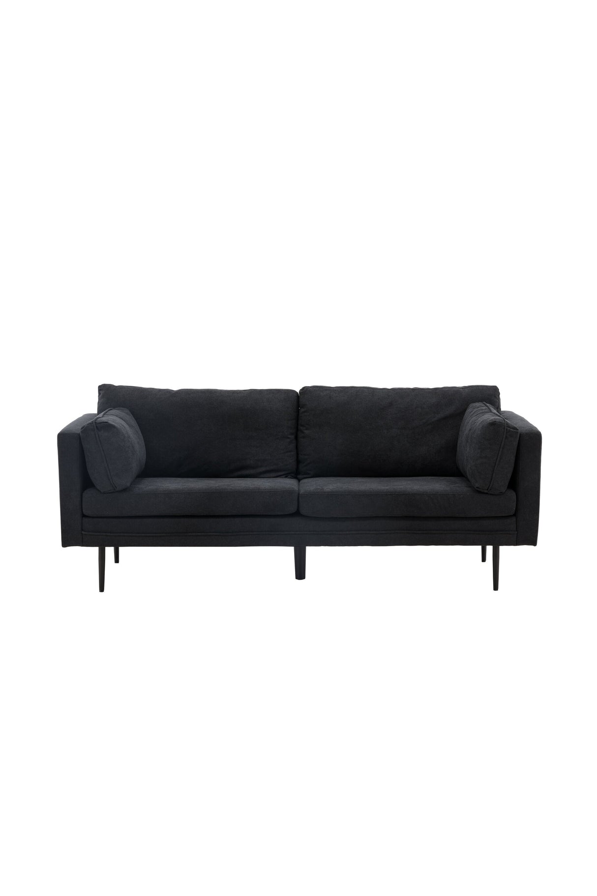 Boom 3 - Sitzer Sofa - schwarz/Polyester - Leinen - 3 - Sitzer Sofas - ALVAHOME