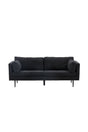 Boom 3 - Sitzer Sofa - schwarz/Polyester - Leinen - 3 - Sitzer Sofas - ALVAHOME