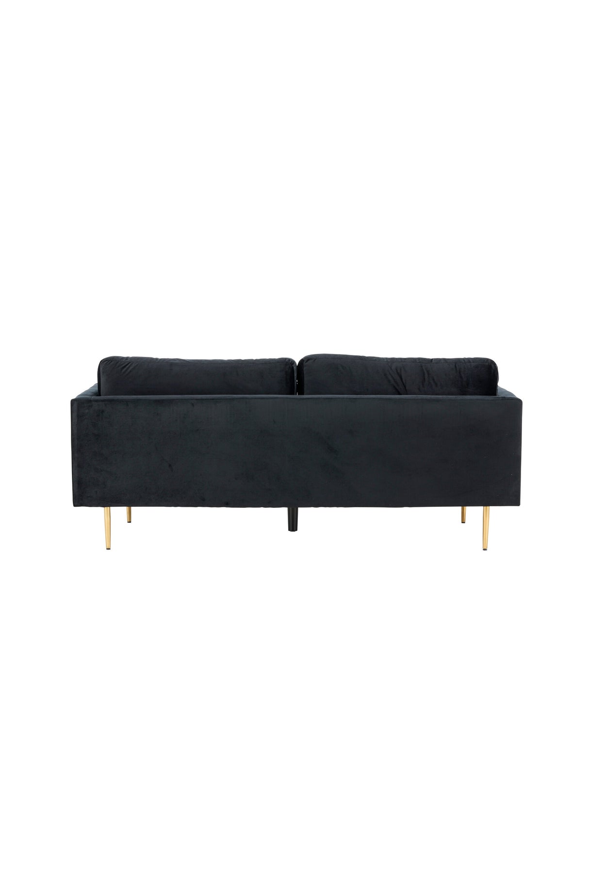 Boom 3 - Sitzer Sofa - schwarz/Polyester - Samt - 3 - Sitzer Sofas - ALVAHOME