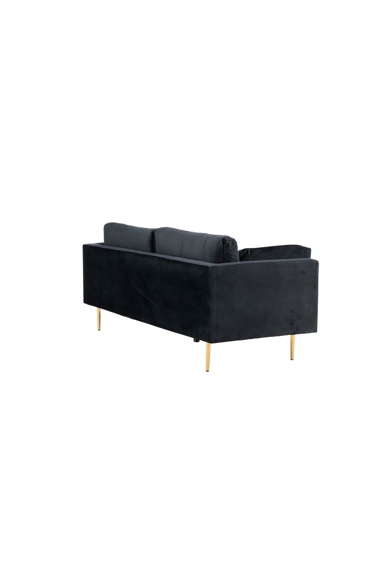 Boom 3 - Sitzer Sofa - schwarz/Polyester - Samt - 3 - Sitzer Sofas - ALVAHOME