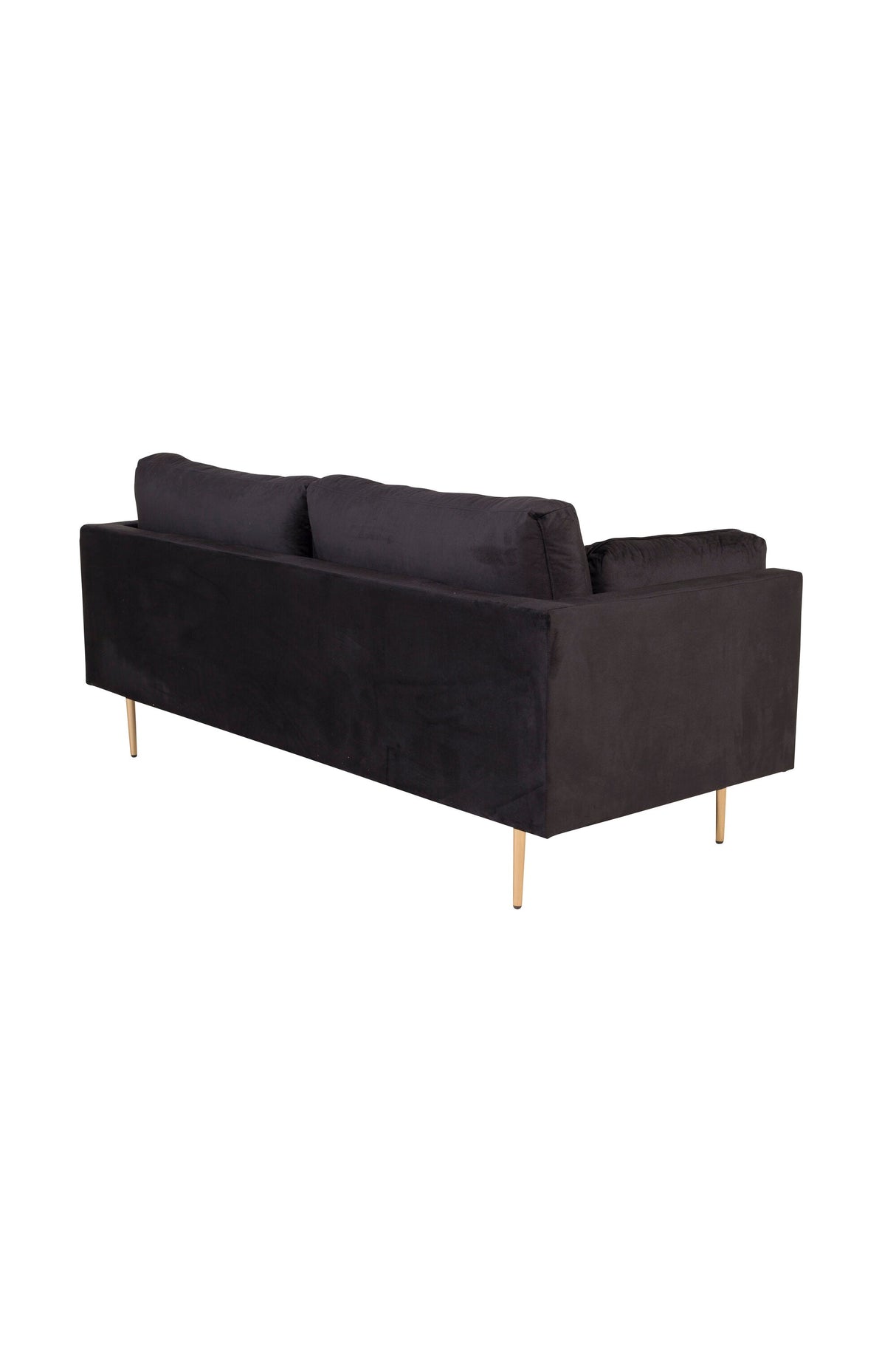Boom 3 - Sitzer Sofa - schwarz/Polyester - Samt - 3 - Sitzer Sofas - ALVAHOME