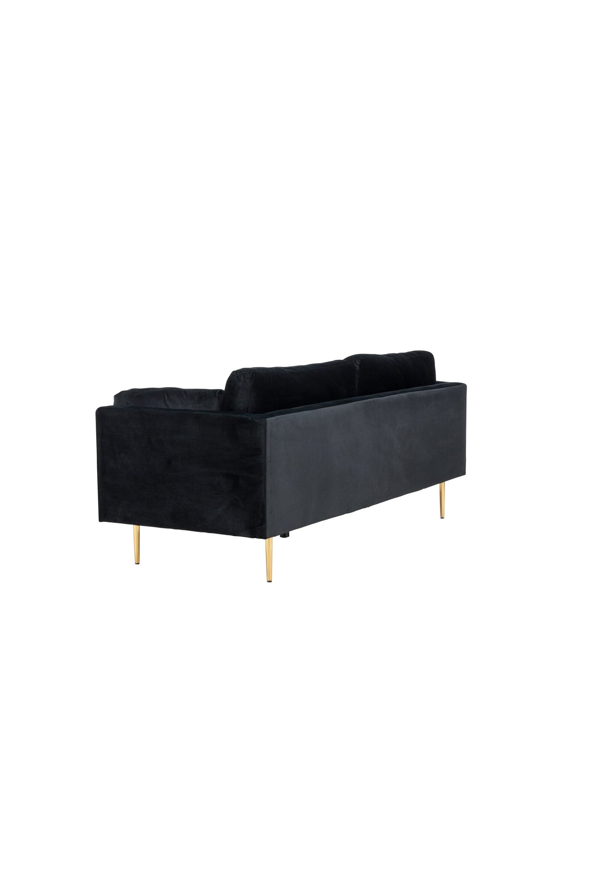 Boom 3 - Sitzer Sofa - schwarz/Polyester - Samt - 3 - Sitzer Sofas - ALVAHOME