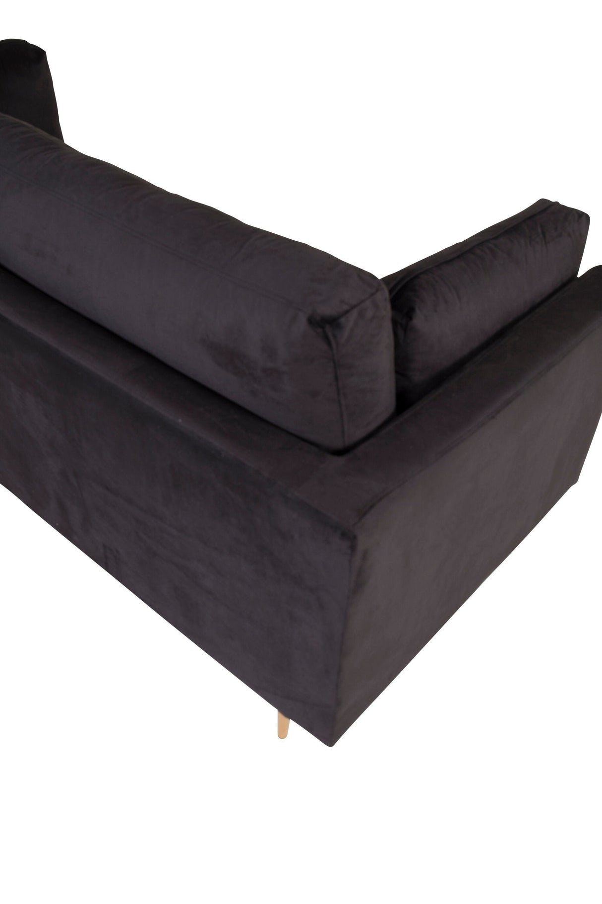 Boom 3 - Sitzer Sofa - schwarz/Polyester - Samt - 3 - Sitzer Sofas - ALVAHOME