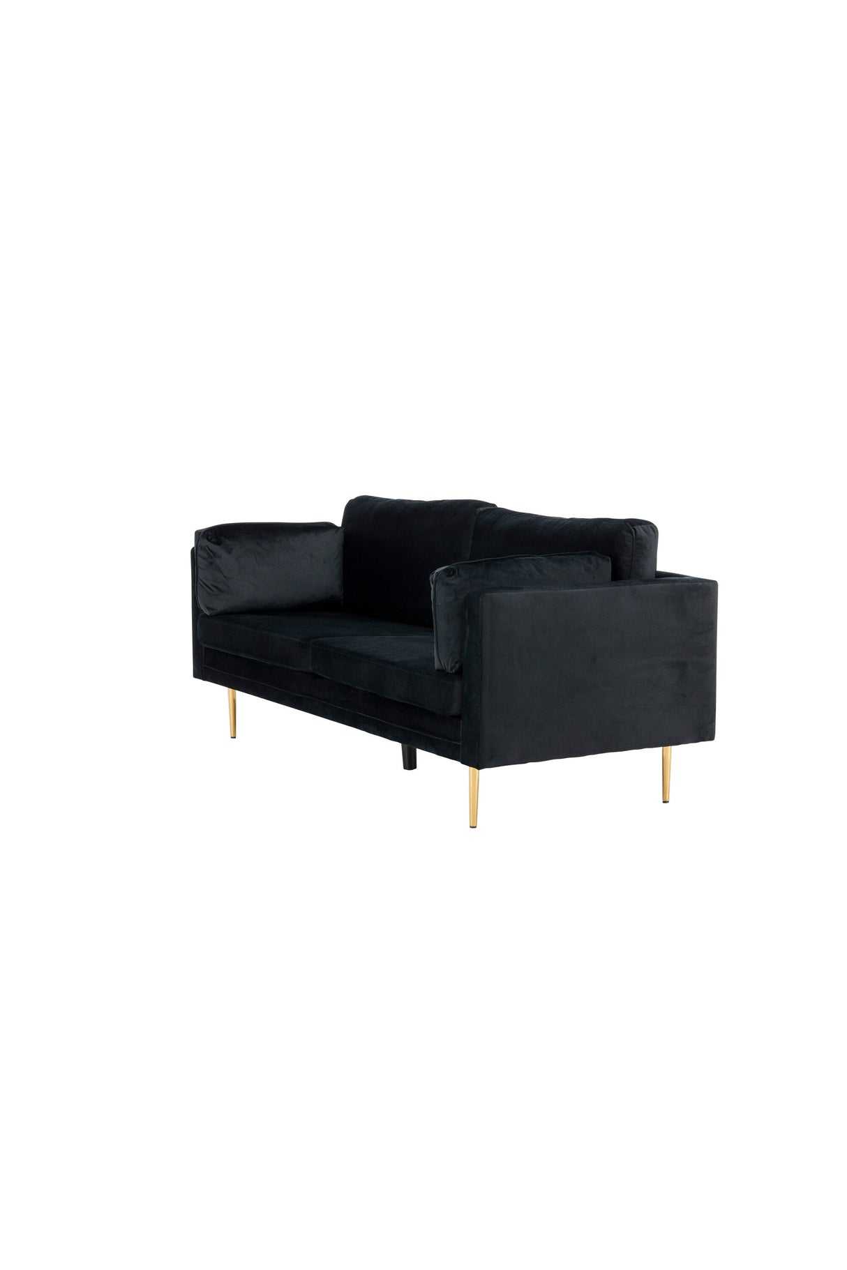 Boom 3 - Sitzer Sofa - schwarz/Polyester - Samt - 3 - Sitzer Sofas - ALVAHOME
