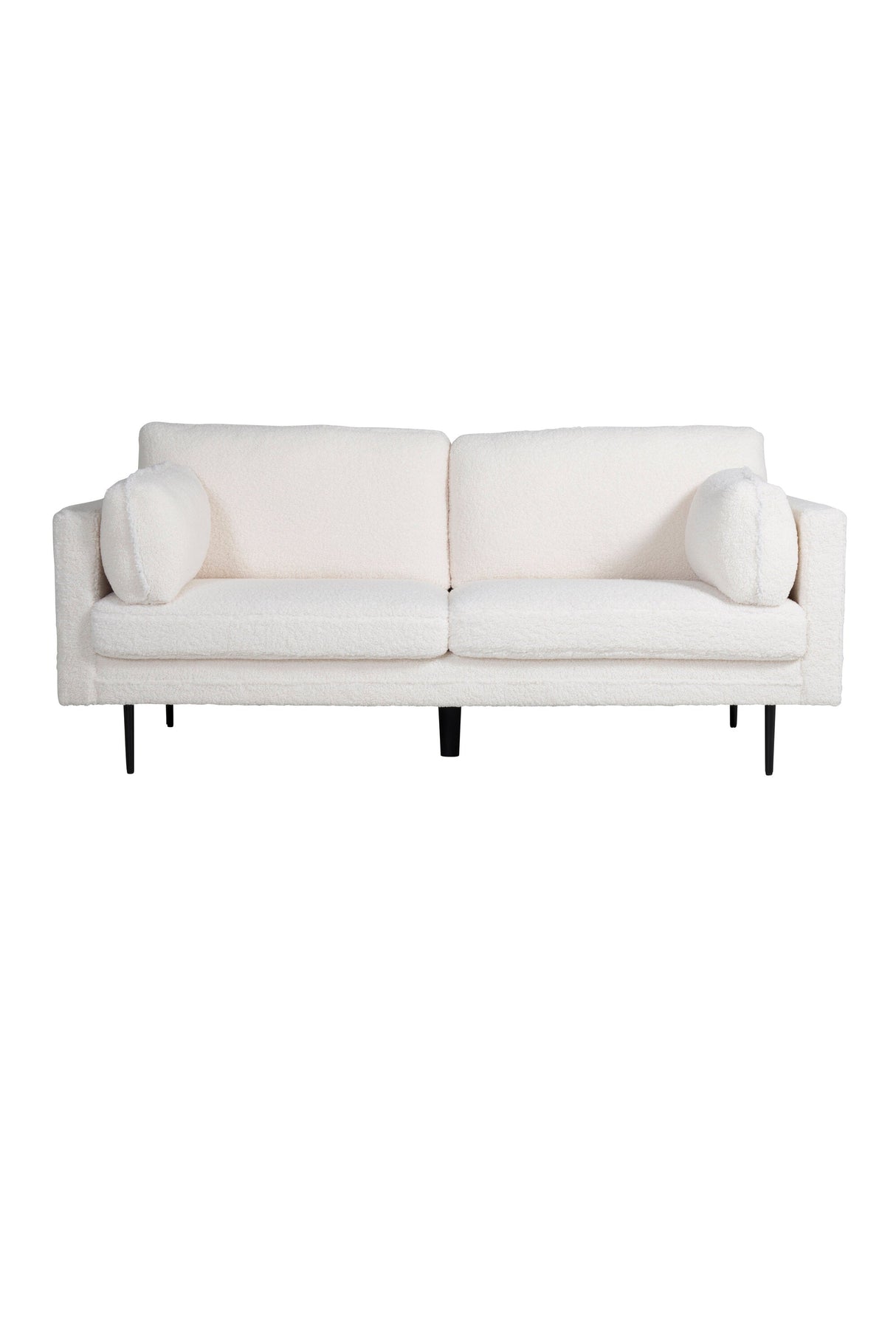 Boom 3 - Sitzer Sofa - weiß/Polyester - Teddy - 3 - Sitzer Sofas - ALVAHOME