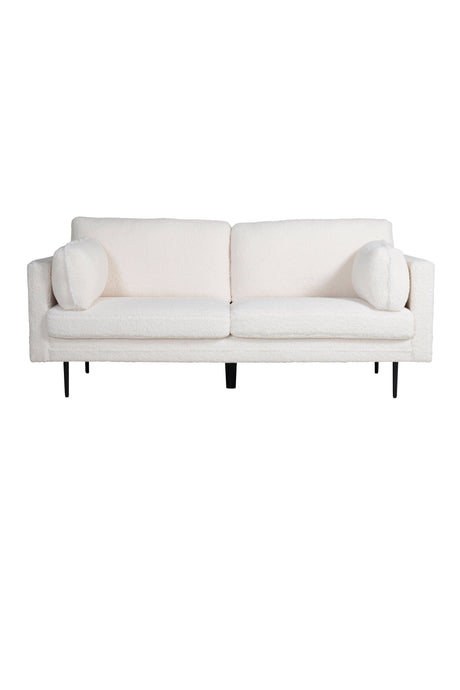 Boom 3 - Sitzer Sofa - weiß/Polyester - Teddy - 3 - Sitzer Sofas - ALVAHOME