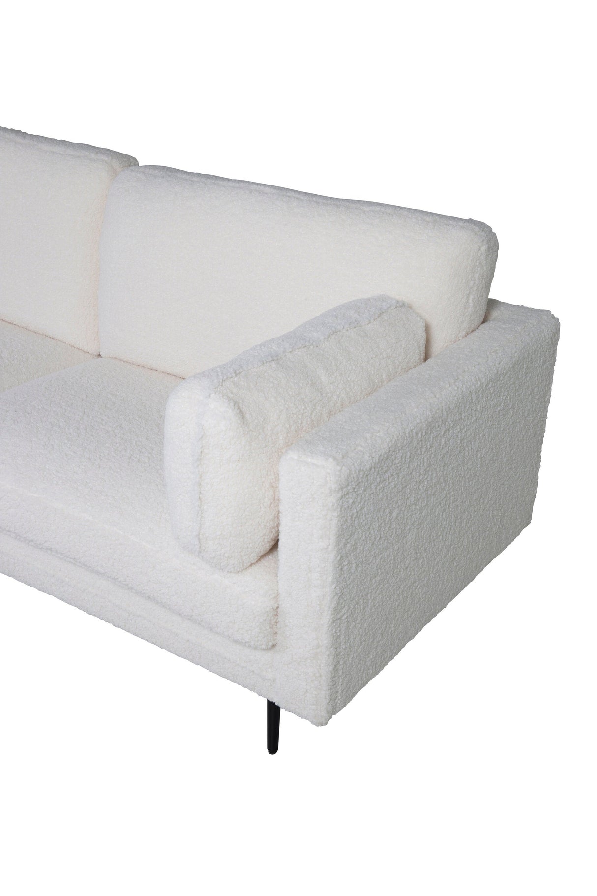 Boom 3 - Sitzer Sofa - weiß/Polyester - Teddy - 3 - Sitzer Sofas - ALVAHOME