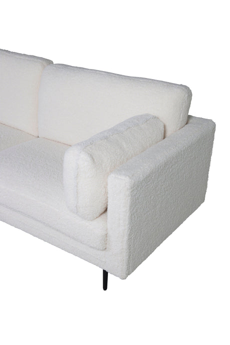 Boom 3 - Sitzer Sofa - weiß/Polyester - Teddy - 3 - Sitzer Sofas - ALVAHOME