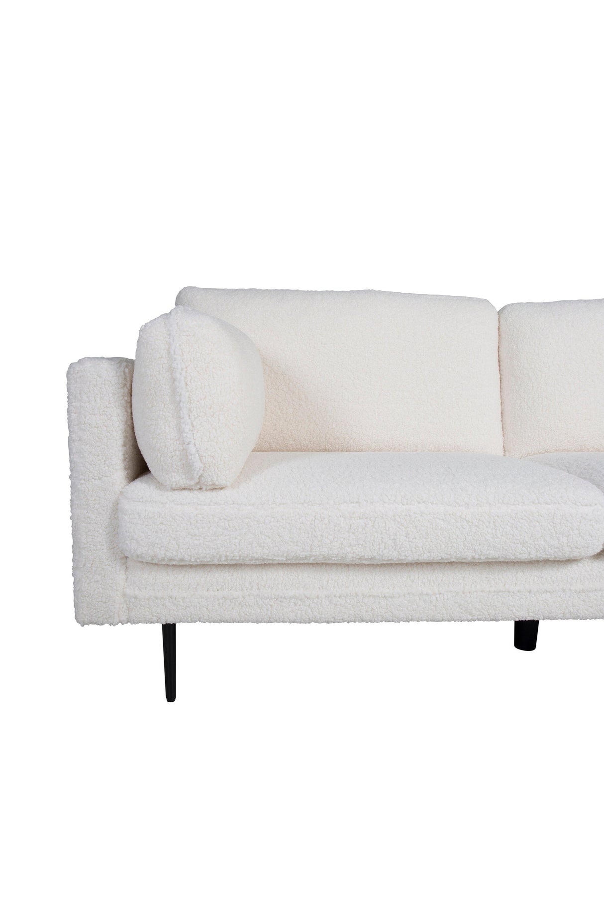 Boom 3 - Sitzer Sofa - weiß/Polyester - Teddy - 3 - Sitzer Sofas - ALVAHOME