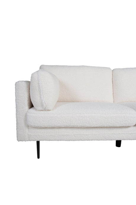 Boom 3 - Sitzer Sofa - weiß/Polyester - Teddy - 3 - Sitzer Sofas - ALVAHOME