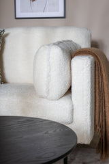 Boom 3 - Sitzer Sofa - weiß/Polyester - Teddy - 3 - Sitzer Sofas - ALVAHOME