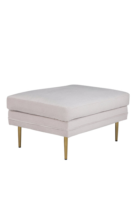 Boom Ottoman - beige/Polyester - Kord - Ottomane / Poufs - ALVAHOME