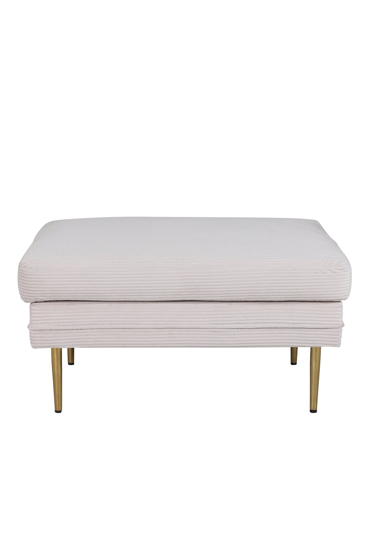 Boom Ottoman - beige/Polyester - Kord - Ottomane / Poufs - ALVAHOME