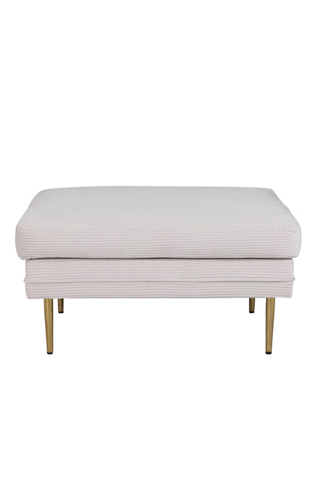 Boom Ottoman - beige/Polyester - Kord - Ottomane / Poufs - ALVAHOME