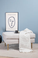 Boom Ottoman - beige/Polyester - Kord - Ottomane / Poufs - ALVAHOME