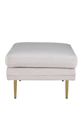 Boom Ottoman - beige/Polyester - Kord - Ottomane / Poufs - ALVAHOME