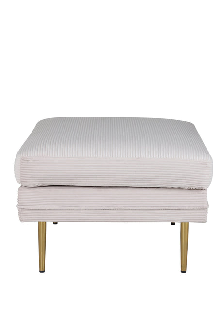 Boom Ottoman - beige/Polyester - Kord - Ottomane / Poufs - ALVAHOME