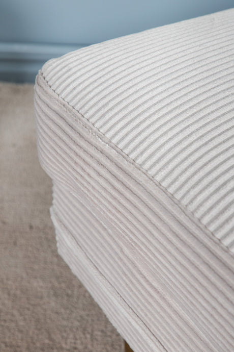 Boom Ottoman - beige/Polyester - Kord - Ottomane / Poufs - ALVAHOME