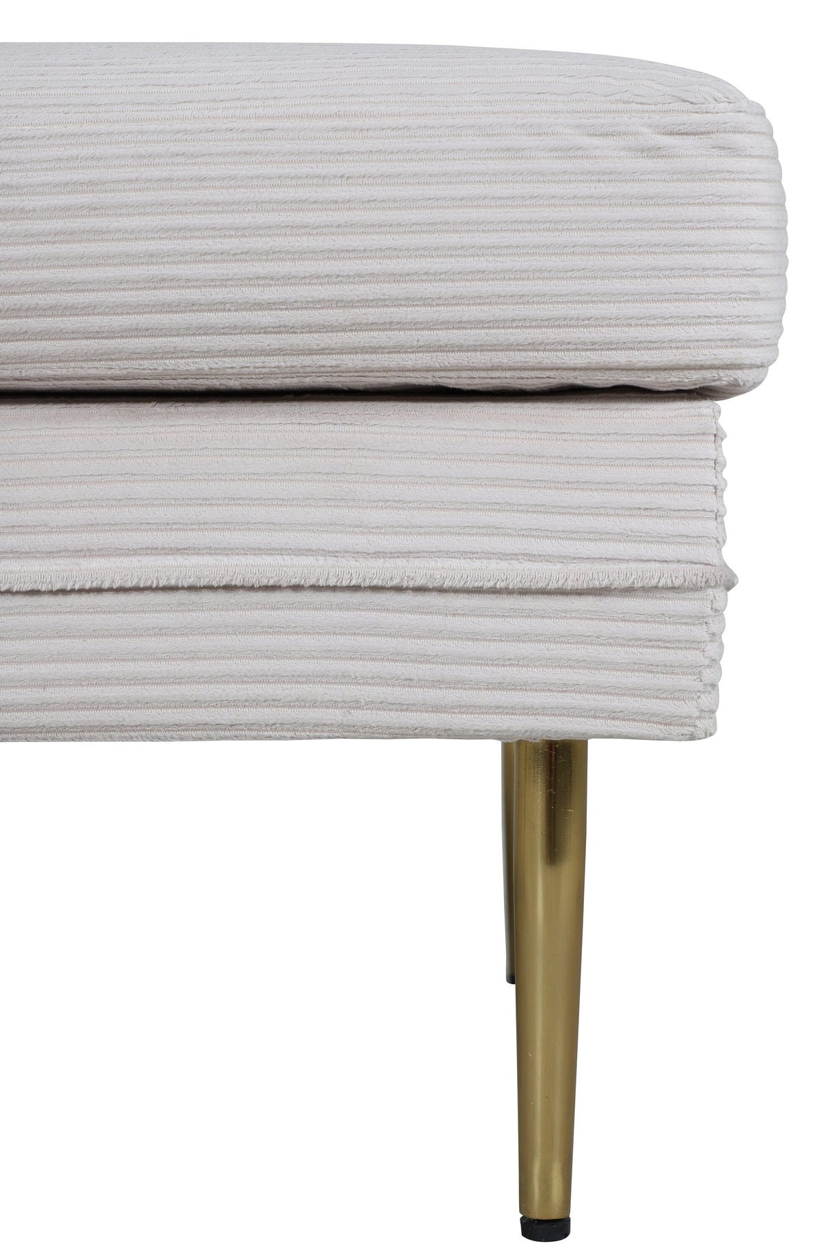 Boom Ottoman - beige/Polyester - Kord - Ottomane / Poufs - ALVAHOME
