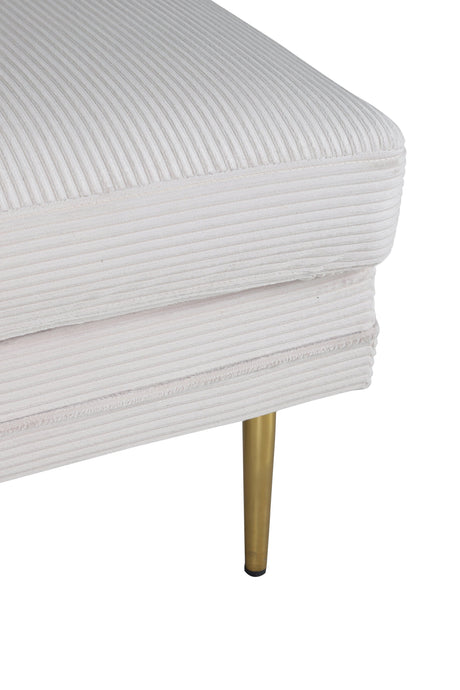 Boom Ottoman - beige/Polyester - Kord - Ottomane / Poufs - ALVAHOME