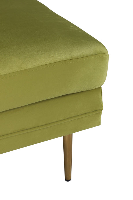 Boom Ottoman - grün/Polyester - Samt - Ottomane / Poufs - ALVAHOME