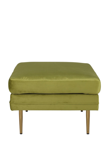 Boom Ottoman - grün/Polyester - Samt - Ottomane / Poufs - ALVAHOME
