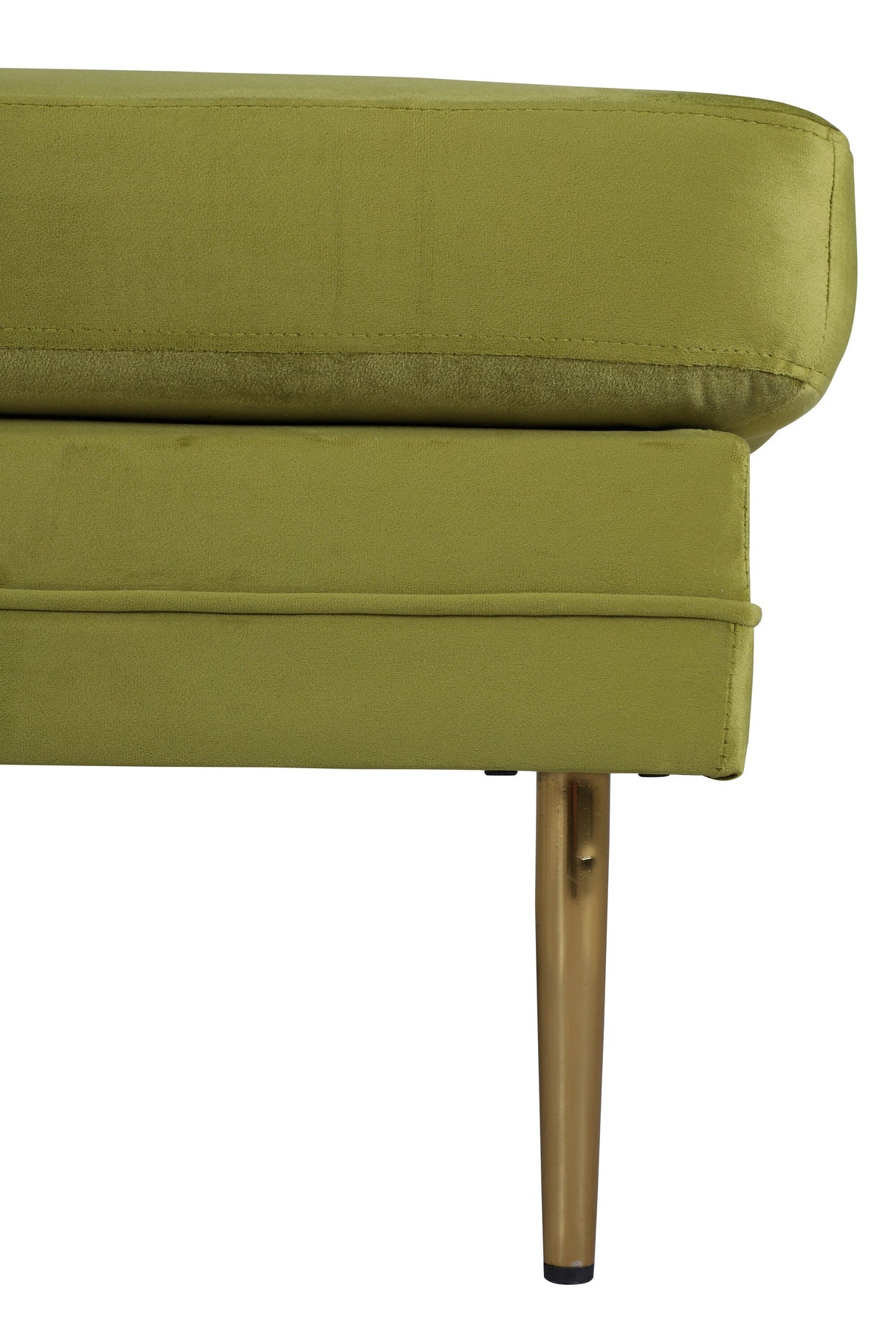 Boom Ottoman - grün/Polyester - Samt - Ottomane / Poufs - ALVAHOME