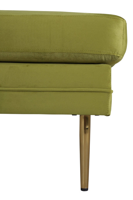 Boom Ottoman - grün/Polyester - Samt - Ottomane / Poufs - ALVAHOME