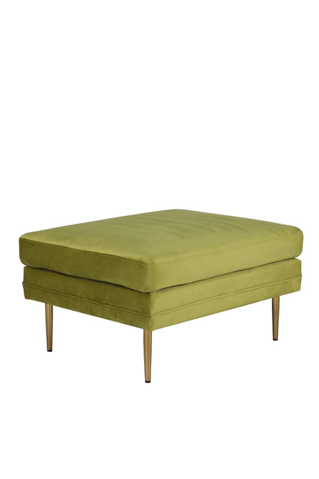Boom Ottoman - grün/Polyester - Samt - Ottomane / Poufs - ALVAHOME