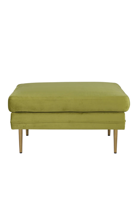 Boom Ottoman - grün/Polyester - Samt - Ottomane / Poufs - ALVAHOME