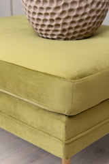 Boom Ottoman - grün/Polyester - Samt - Ottomane / Poufs - ALVAHOME